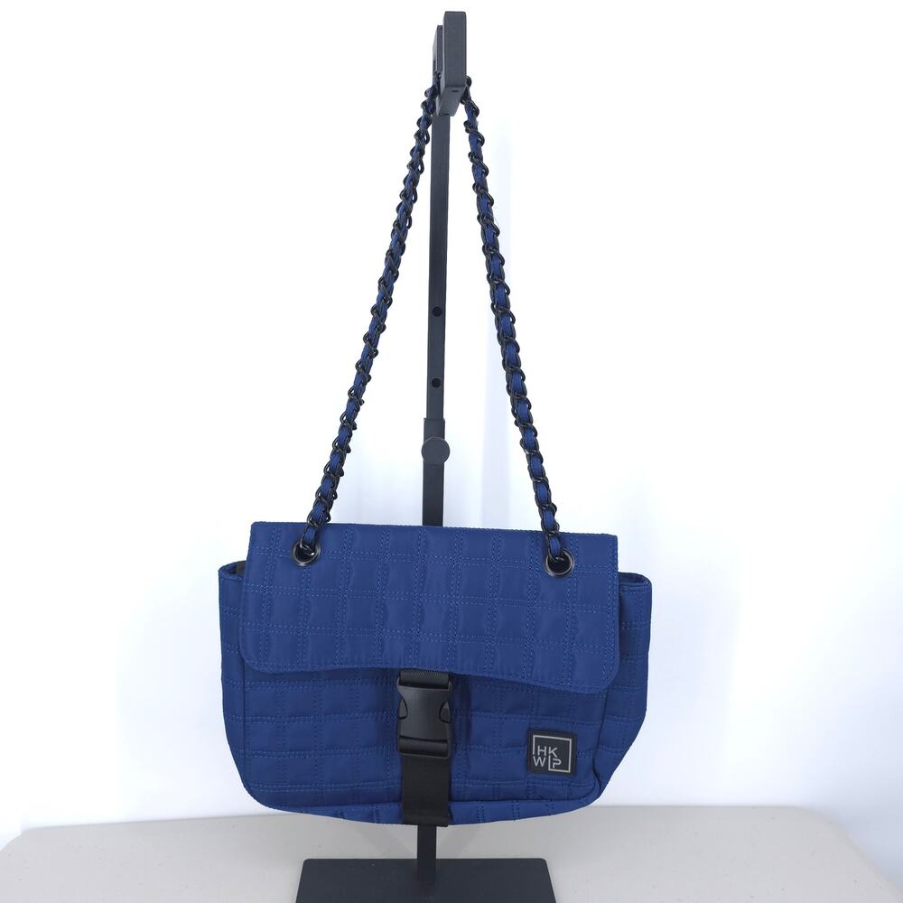 IHKWIP The Quilted Convertible Chain Shoulder Bag in French Navy